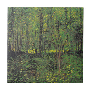 Trees & Undergrowth by Van Gogh Tile