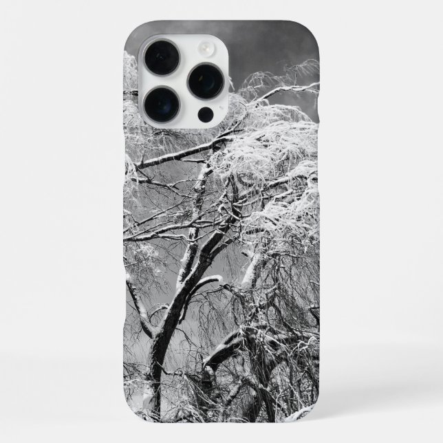 trees wear winter iPhone case (Back)