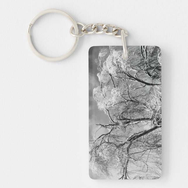 trees wear winter key ring (Front)
