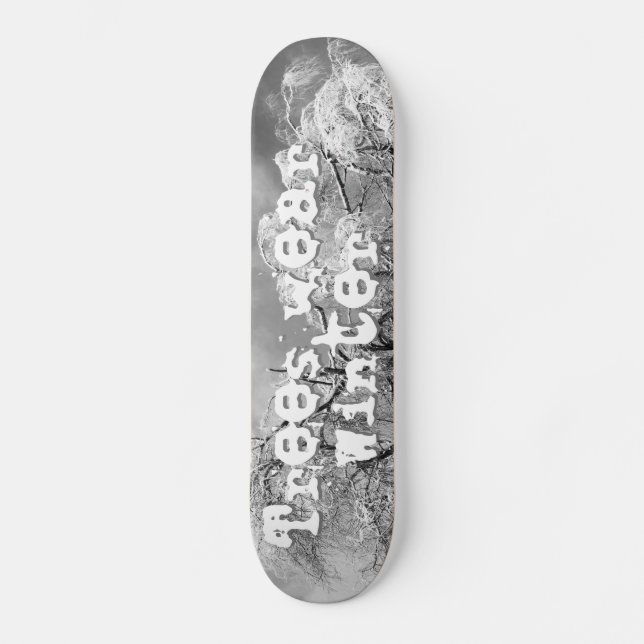 trees wear winter skateboard (Front)