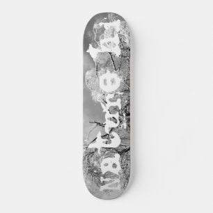 trees wear winter skateboard