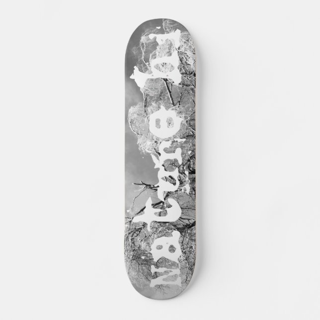 trees wear winter skateboard (Front)