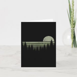 Trees Wildlife Nature Vintage Forest Hiking Advent Card