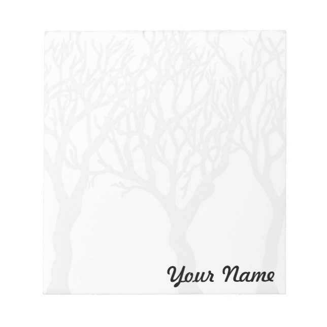 Trees with Your name - customisable notepad (Front)
