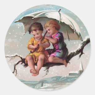 Treetop Children Round Sticker