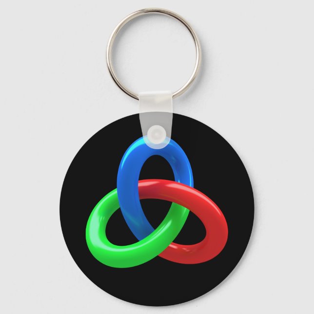Trefoil knot key ring (Front)