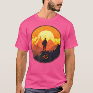 Trekking Mountaineering Hiking Mountains Nature Mo T-Shirt