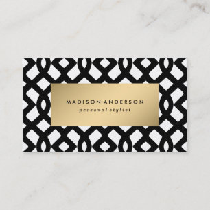 Trellis Links in Gold Business Cards