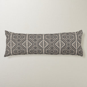 Trellis Modern Stripe Squares and Diamonds Body Cushion