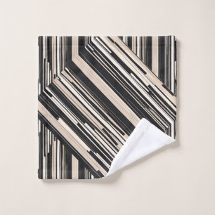 Trellis Modern Stripe Squares and Diamonds Wash Cloth