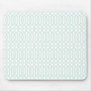 Trellis pattern mousepad - pale blue