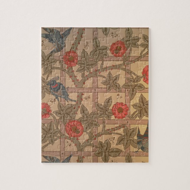 'Trellis' wallpaper design, 1864 Jigsaw Puzzle (Vertical)