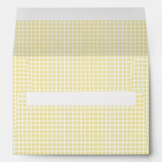Trellis White - Butter Yellow Envelope