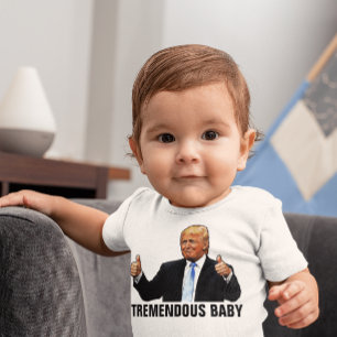 TREMENDOUS BABY TRUMP T-SHIRTS JERSEY BODYSUIT