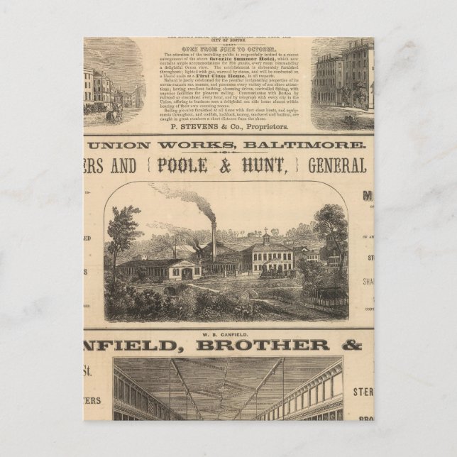 Tremont House, Boston hotel Nahant House Postcard (Front)