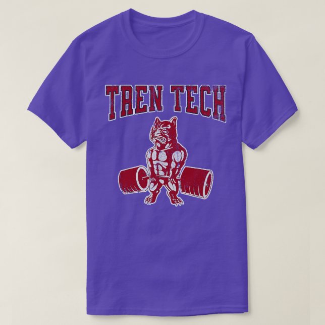 Tren Tech Gym bodybuilding T-Shirt (Design Front)