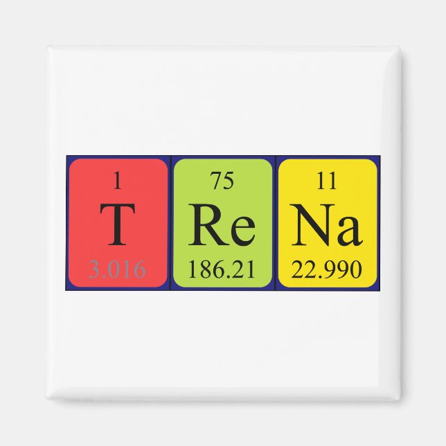 Trena periodic table name magnet (Front)