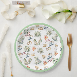 Trenby  Bridal Accessories For Wedding Paper Plate