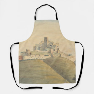 Trencin Castle in western Slovakia Apron