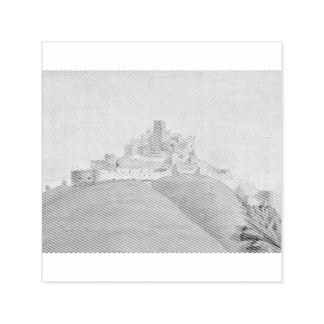 Trencin Castle in western Slovakia Self-inking Stamp (Design)
