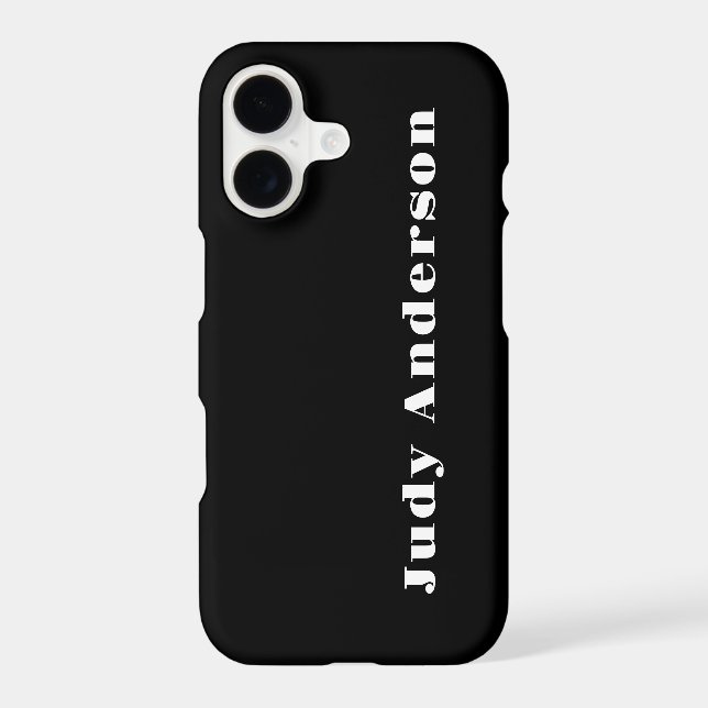 Trend Black Bold Professional Plain Modern Elegant (Back)