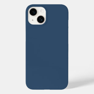 Trend Color Serious Blue Minimalist Case-Mate iPhone 14 Case