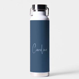 Trend Color Serious Blue Name Water Bottle