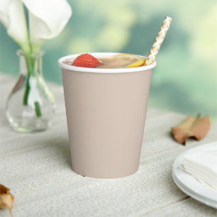 Trend Color - Soft Taupe Paper Cups