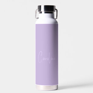 Trend Color Soft Violet Name Water Bottle