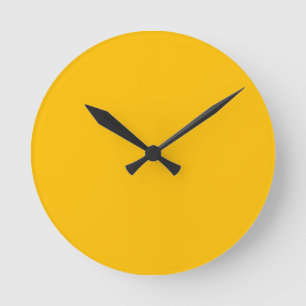 Trend Color - Sunburst Yellow Round Clock