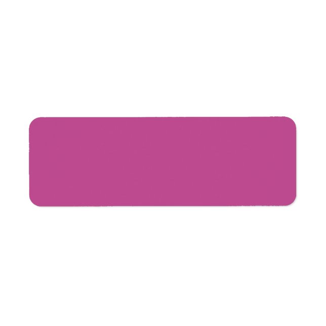 Trend Colour - Berry Pink Return Address Labels (Front)