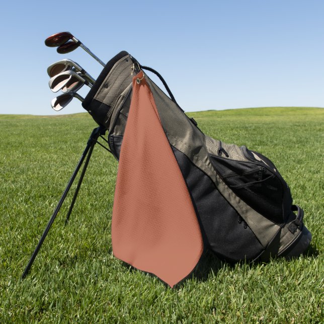 Trend Colour - Burnt Copper Golf Towel  (Green)