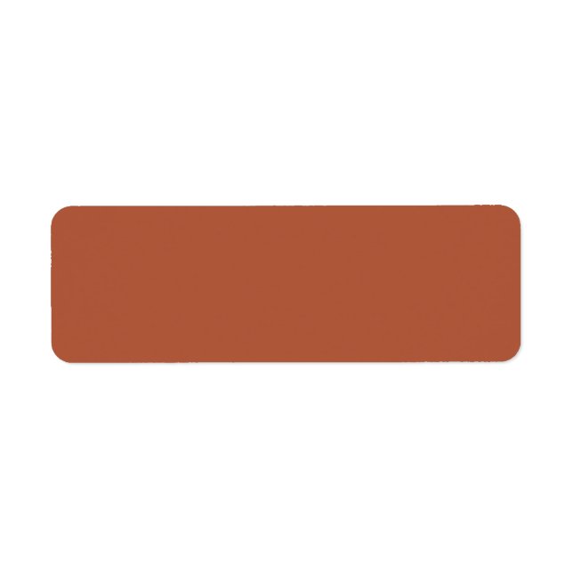 Trend Colour - Burnt Copper Return Address Labels (Front)