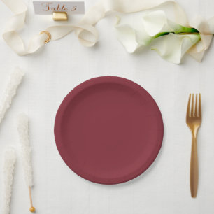 Trend Colour - Crimson Red Paper Plates