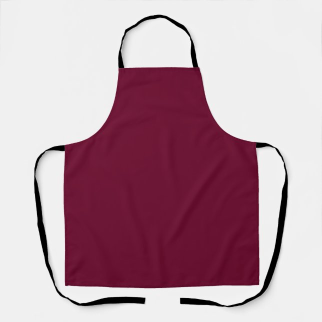 Trend Colour - Dark Burgundy Apron (Front)