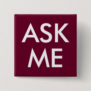 Trend Colour Dark Burgundy -- ASK ME Button