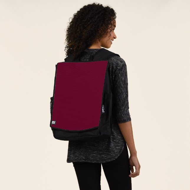 Trend Colour Dark Burgundy Backpack (Worn)