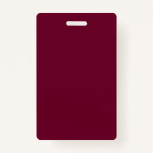 Trend Colour - Dark Burgundy - Badge ID Badge
