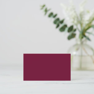 Trend Colour - Dark Burgundy Business Card