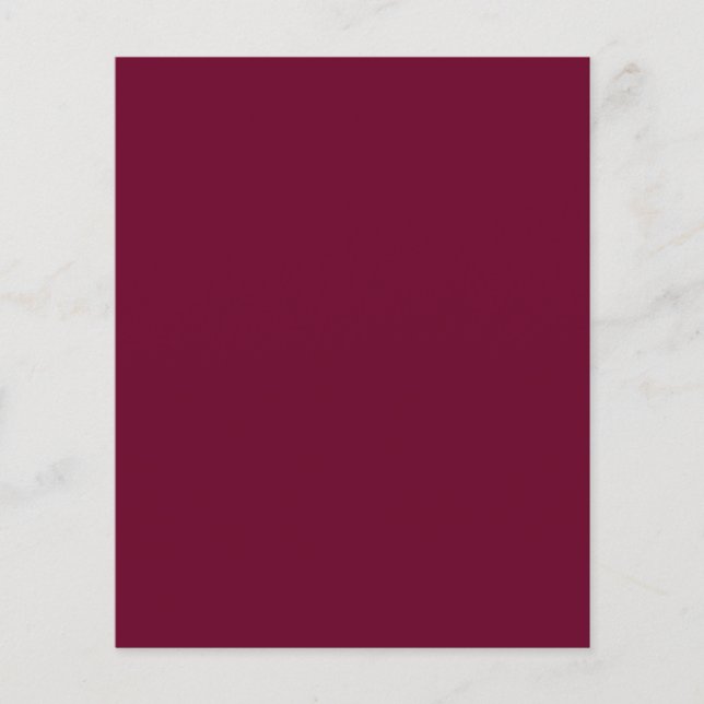 Trend Colour - Dark Burgundy Flyer (Front)