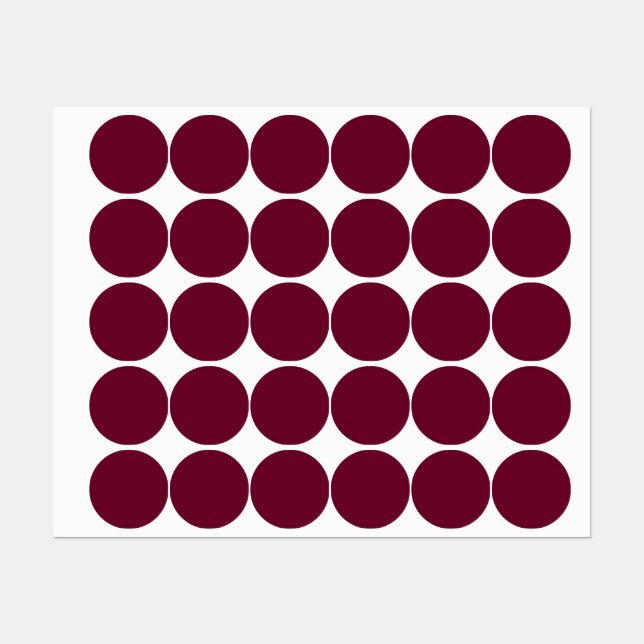 Trend Colour - Dark Burgundy - Labels (Sheet)