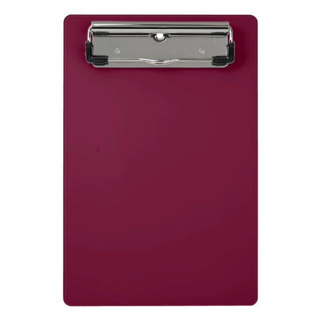 Trend Colour - Dark Burgundy Mini Clipboard (Front)