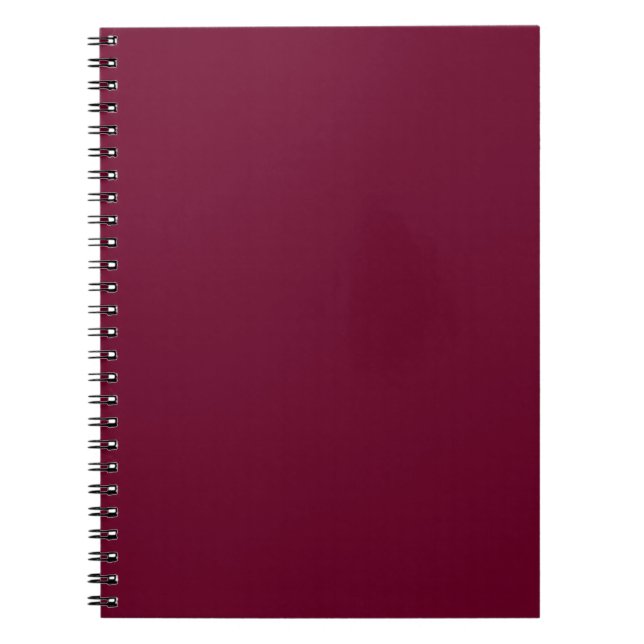 Trend Colour - Dark Burgundy Notebook (Front)