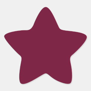 Trend Colour Dark Burgundy Star Sticker