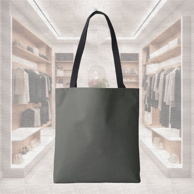 Trend Colour - Dark Forest Grey Tote Bag (Creator Uploaded)