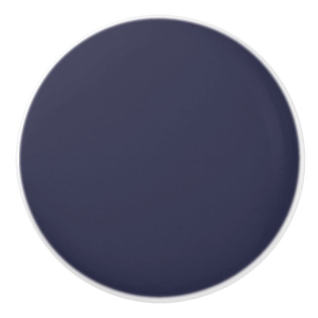 Trend Colour - Dark Navy Blue Ceramic Knob (Front)