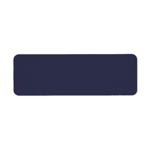 Trend Colour - Dark Navy Blue Return Address Label (Front)