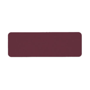 Trend Colour - Dark Red Wine Return Address Labels