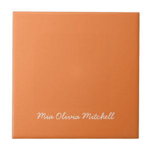 Trend Colour - Fresh Tangerine Ceramic Tile