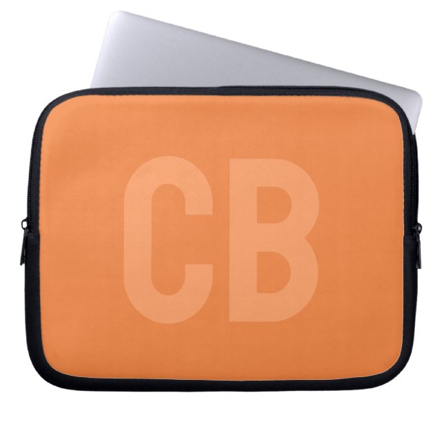 Trend Colour Fresh Tangerine Laptop Sleeve (Front)